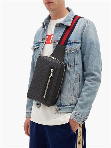 gucci chest bag men|genuine gucci crossbody bags.